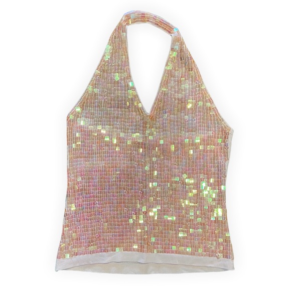 Vintage Tops - Sequin halter top